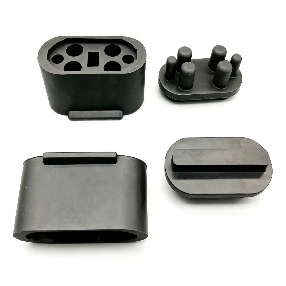 T60 power distribution board battery port rubber cover full set white background, dustproof rubber socket protector spare parts for DJI Agras agricultural spray drone repair